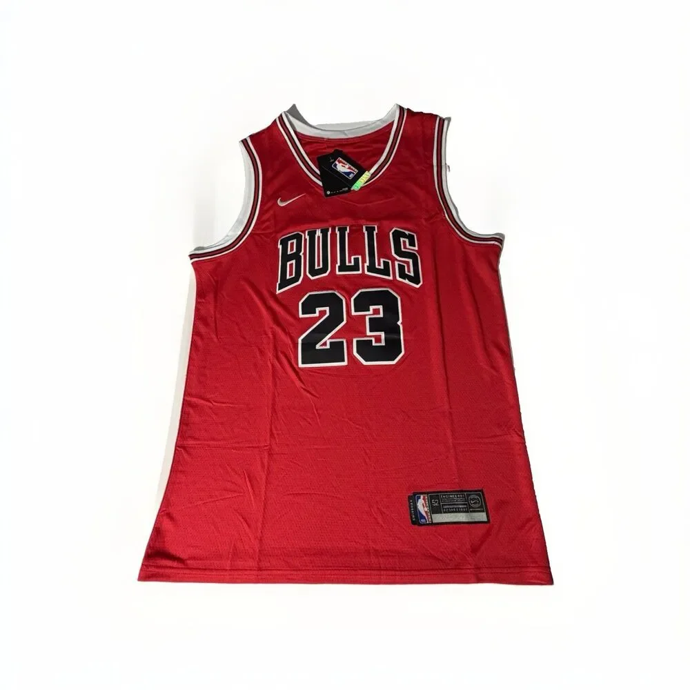 NWT Nike Michael Jordan #23 Chicago Bulls Swingman Jersey Red Size 48 Medium NBA